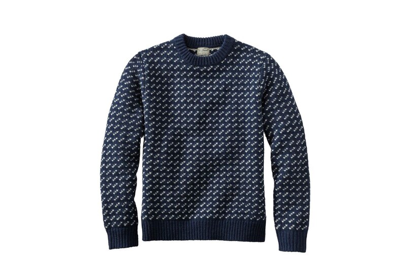 L.L.Bean「ビーンズ・クラシック・ラグ・ウール・セーター、クルーネックバーズアイ MEN'S」¥18,700