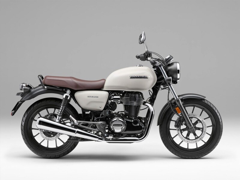 GB350のクラシカルホワイトカラー