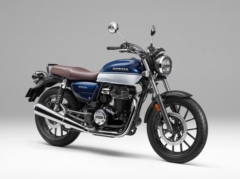 GB350のパールホークスアイブルーカラー