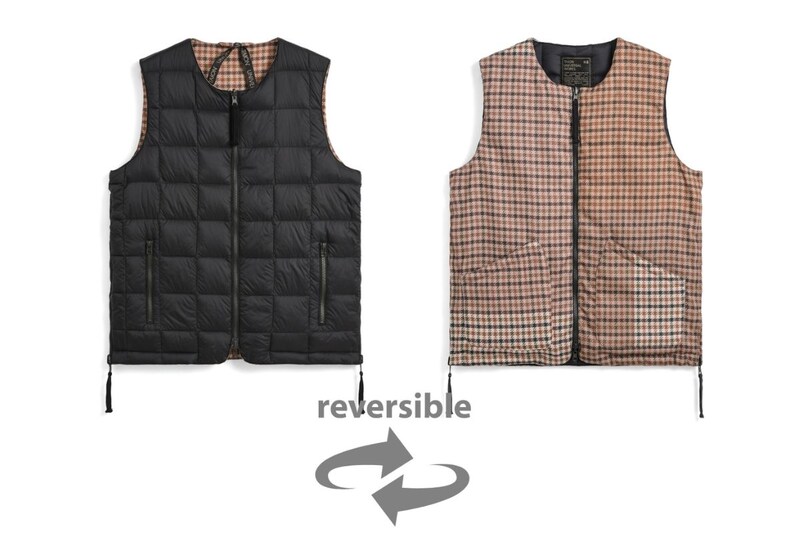 タイオン×ユニバーサルワークス「リバーシブル ダウンベスト(UW-TA-R004Z)¥19,800