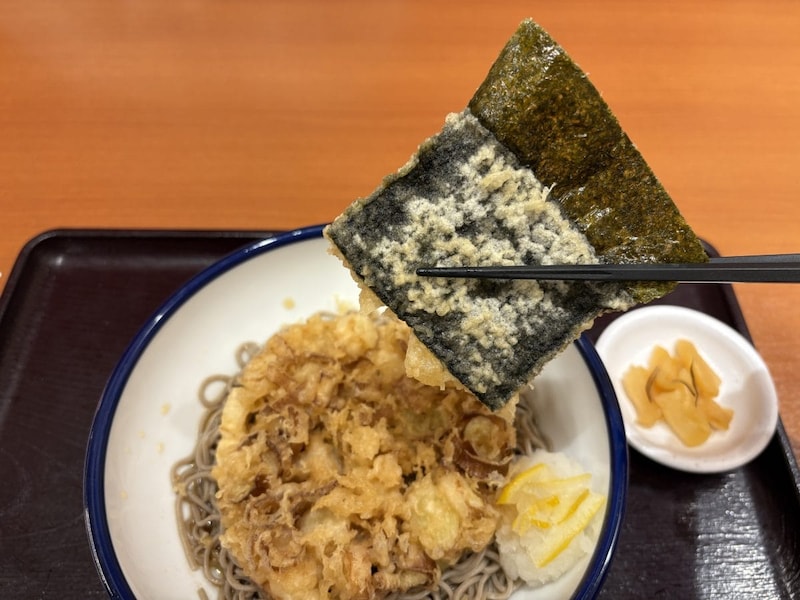 国産「海苔」の天ぷらは、香りの良さが◎！