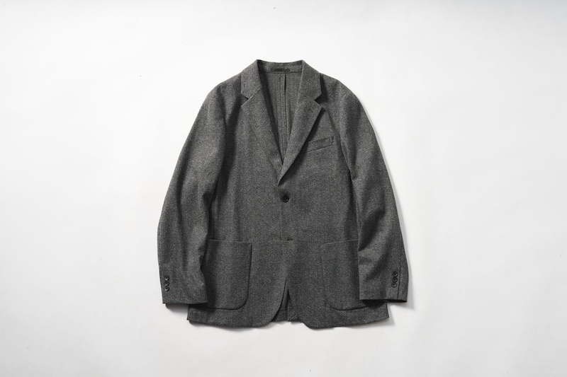 ブラッシュドジャージージャケット/ヘリンボーン ¥6,990