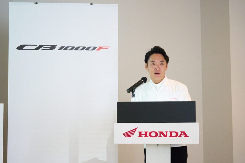 CB1000Fの開発責任者である原本貴之さん
