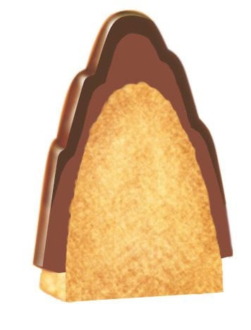 「きのこ」「たけのこ」ともに2層構造のチョコレートを採用