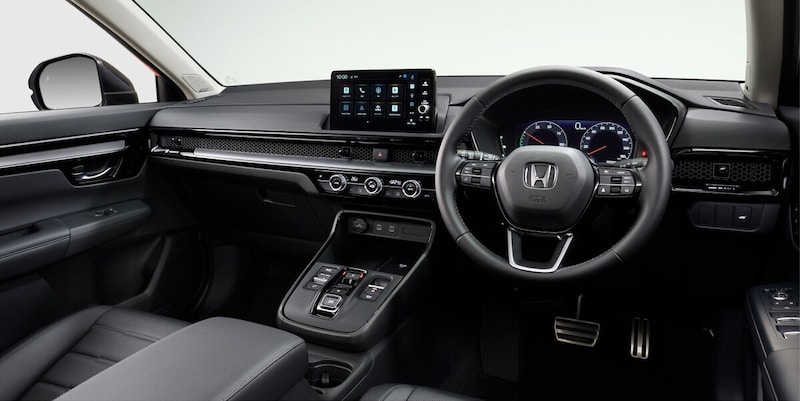 車幅感覚をつかみやすい配置や安心して運転できるアイポイント、乗り降りしやすいヒップポイントの高さなど、CR-VのDNAともいえる価値を継承