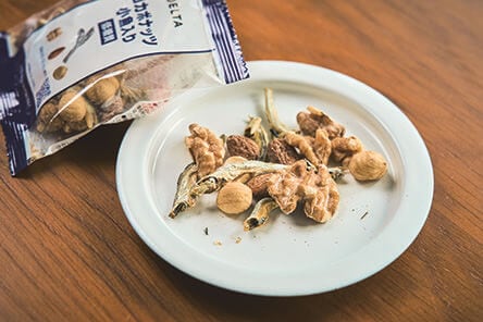 ロカボおやつ部門　大賞
デルタ
一週間分のロカボ ナッツ小魚入り　「小魚入りでカルシウムも」