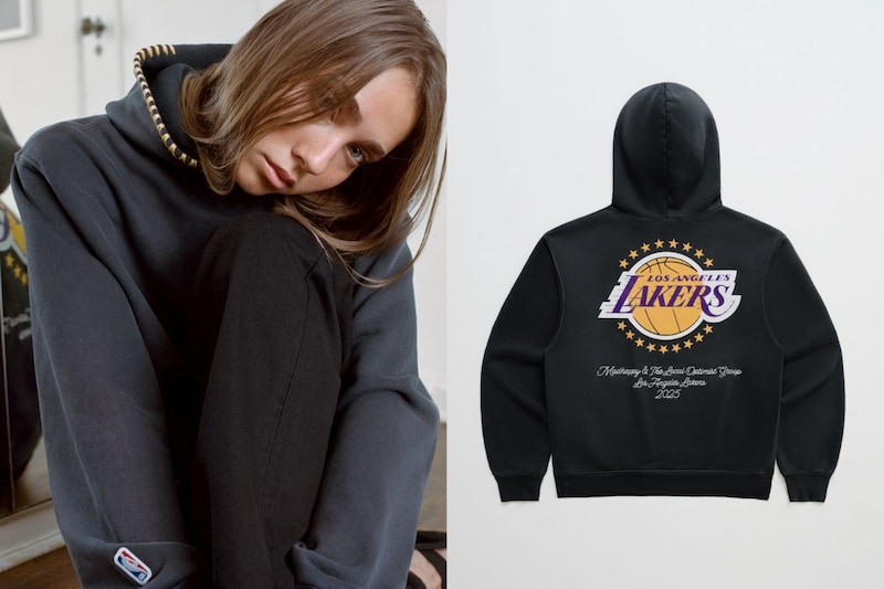 マッドハッピー「Lakers Stars Fleece Hoodie」¥44,000