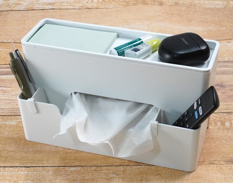 ニトリ 多機能ティッシュケース(ホワイト) 商品コード8131431