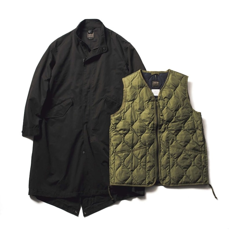 タイオン　CR モッズコート＋ミリタリーダウンベスト