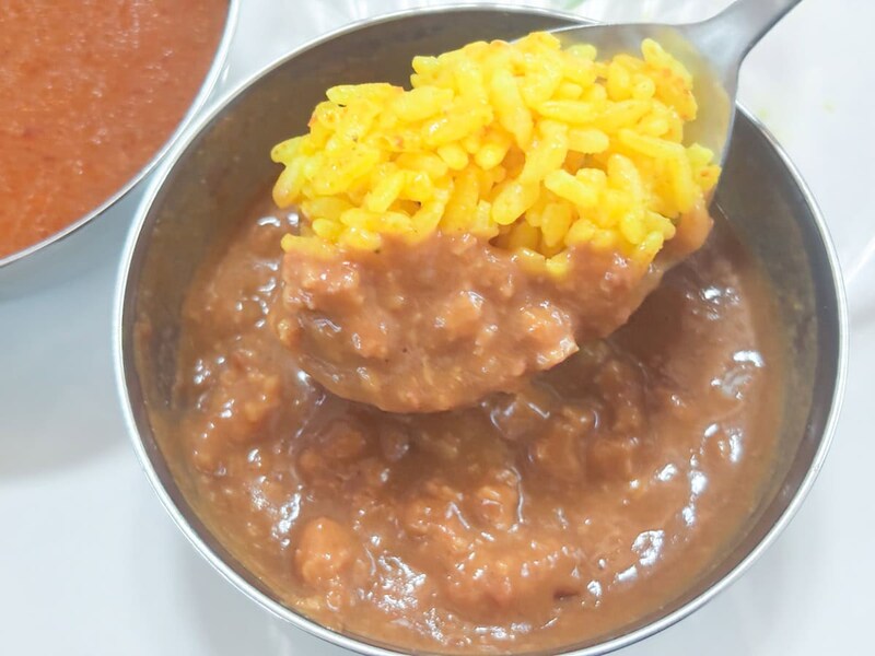 3種類ともスパイスが効いているので、ターメリックライスにもよく合いま