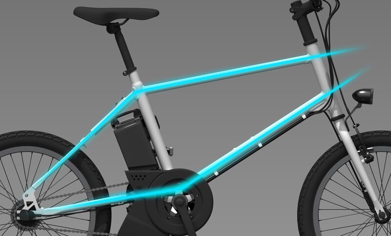 スチールパイプならではの細身設計を活かした水平基調の理想的なダイヤモンドフレームが特徴