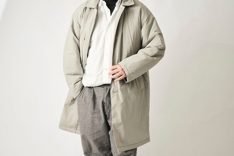 気温に応じて着る量を増やしても、動きやすさとシルエットは担保されるので、気軽にレイヤードをしやすい