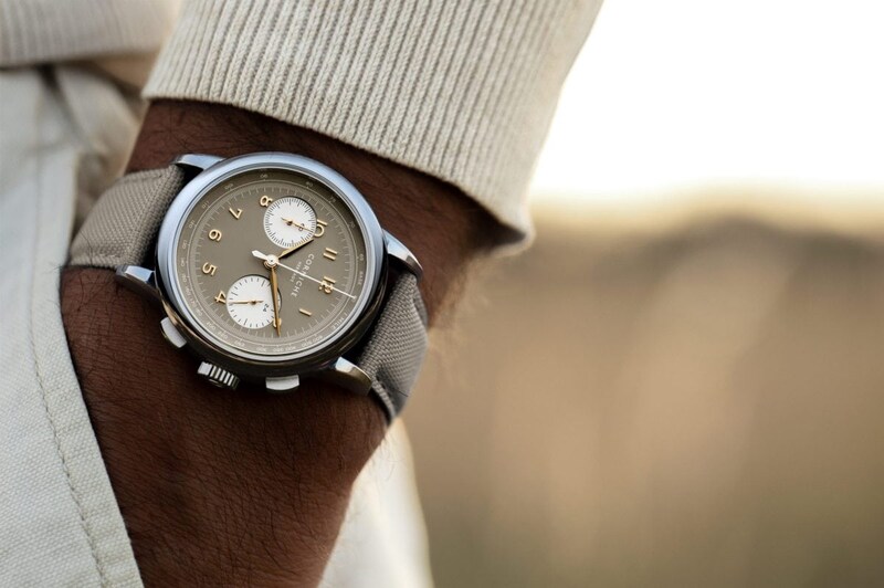 【日本製ストラップで装着感UP】コーニッシュ「ミリタリーシリーズ」第2弾はタキメータースケール付きのクラシックスポーツスタイル