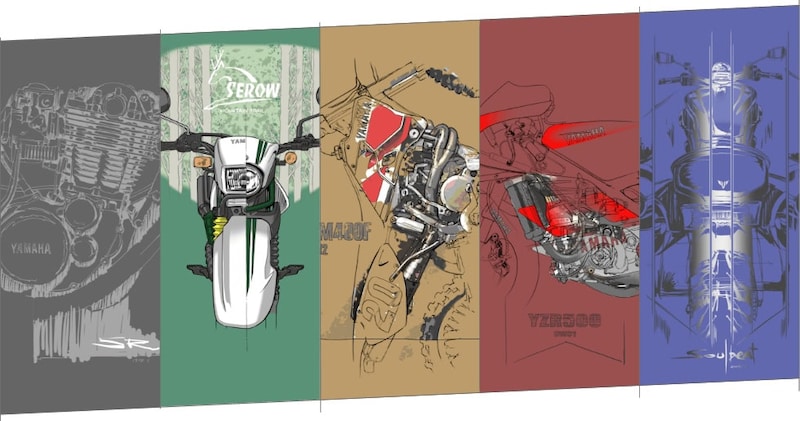 【ヤマハの本気が凄すぎる】車体デザイナーが“直接”描いた「限定Tシャツ」が芸術的！2026年1月5日までの完全予約限定