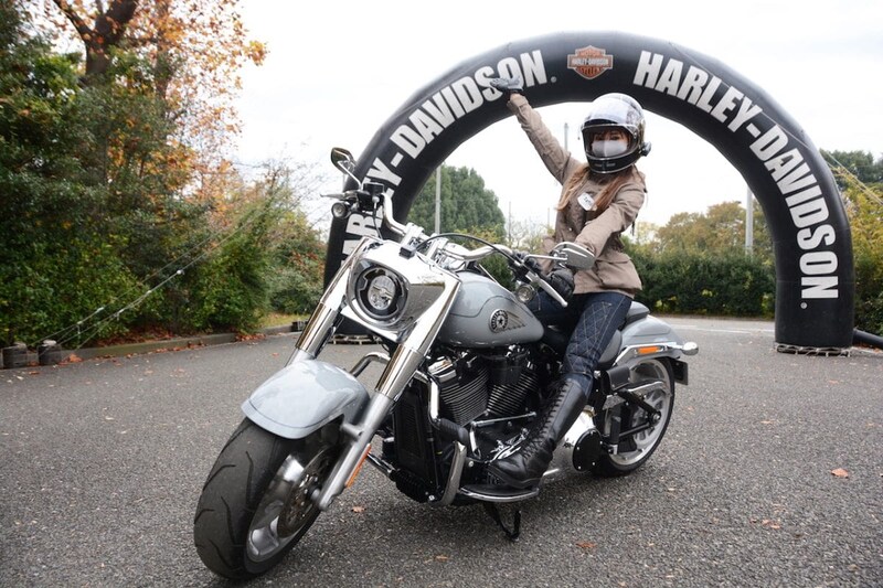 今回「スキルライダートレーニング」に参加してくれた女性ライダーのまぁちんさん。