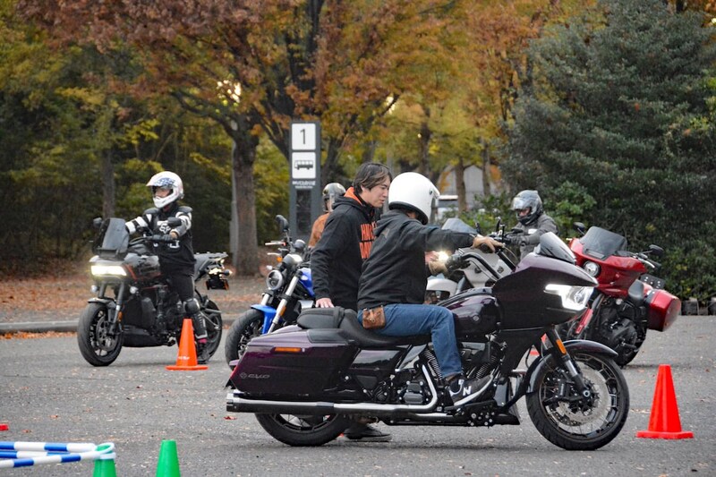 ハーレーの車両で技術を学ぶというのも魅力であり、大きなポイント。