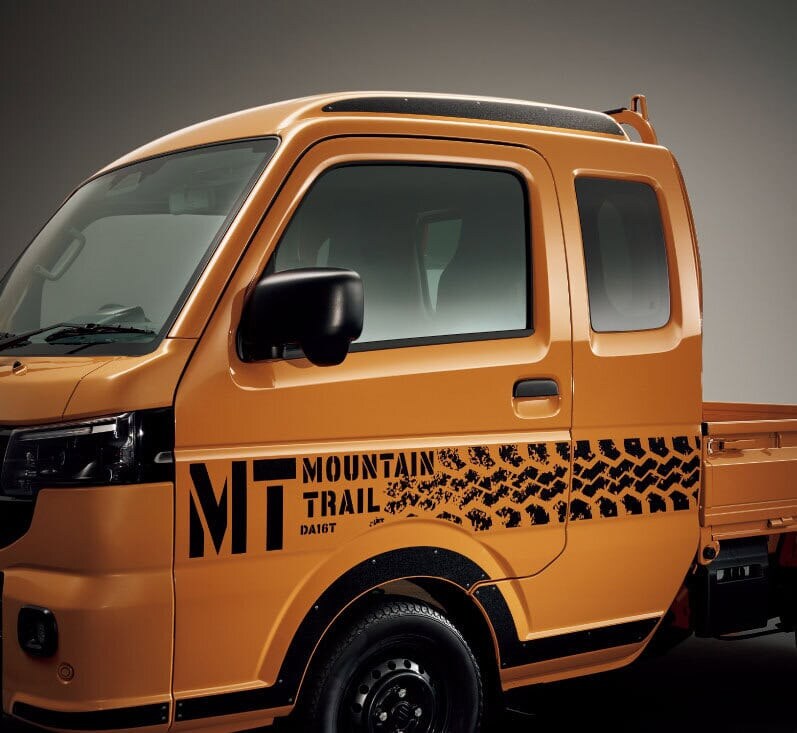 ボディサイドを専用デカールで加飾