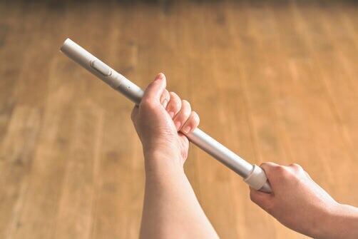 各種ヘッドはカチッとワンタッチで付け替え可能