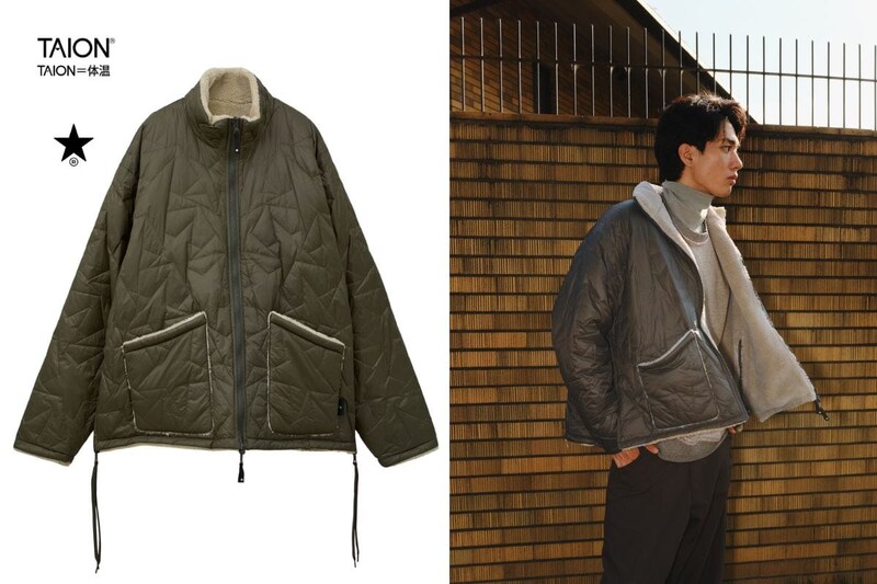 コンバース トウキョウ×タイオン「MILITARY STAR★QUILTING & BOA REVERSIBLE STAND JACKET」¥29,700