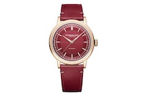 「秋冬コーデを格上げする一本」レイモンド ウェイルのネオ・ヴィンテージウォッチ“ミレジム センターセコンド”にバーガンディー新色が登場