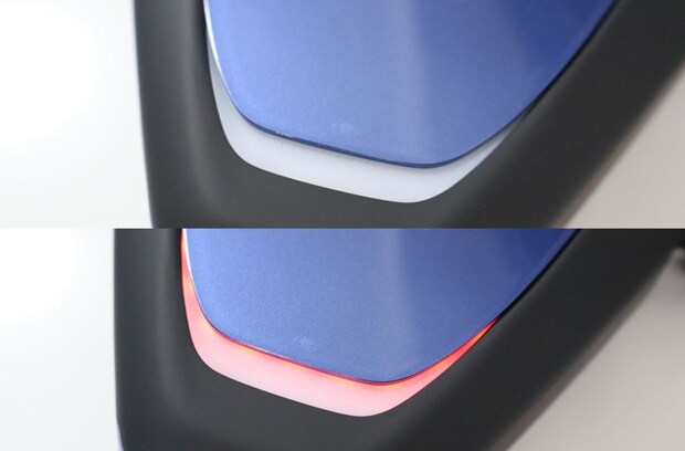 光り方がライダーベルト感