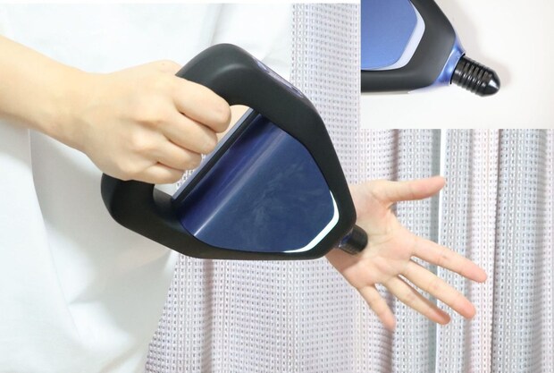 円柱型ヘッド使用の様子