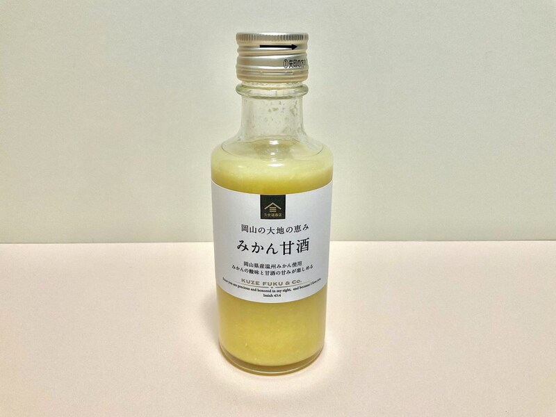 久世福商店、岡山の大地の恵み　みかん甘酒　