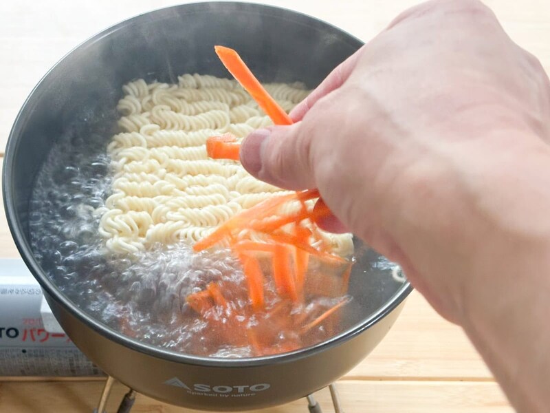 茹でるとき、ニンジンの変化に注意してください