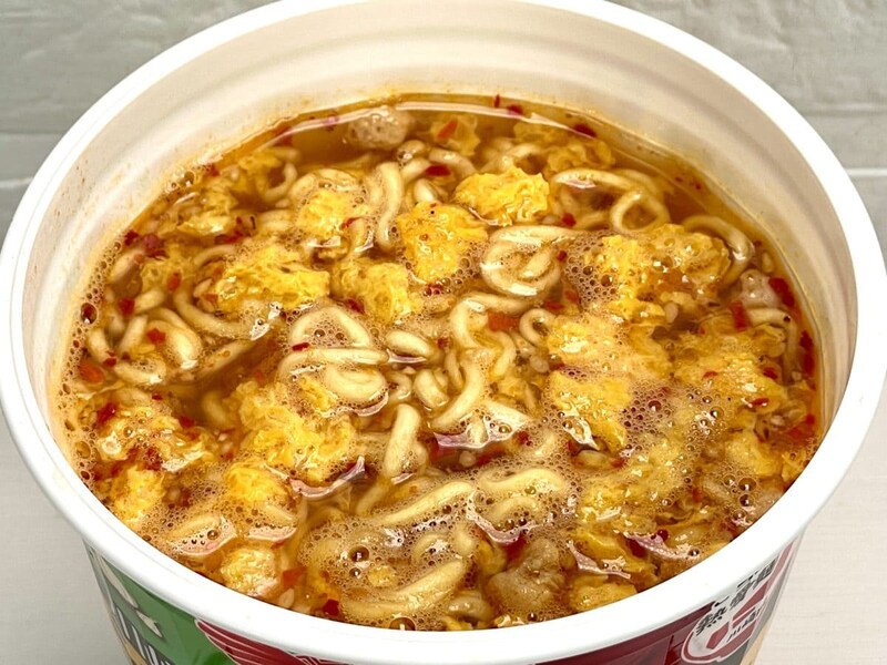 サンヨー食品
「元祖ニュータンタンメン本舗監修 鬼辛セカンド」元祖ニュータンタンメン本舗は、すっきりした塩スープに粗挽きの唐辛子＆挽肉＆ニンニク＆かきたまが特徴。今回はさらに山椒を加え、後味が爽やかな辛さを追求したようです