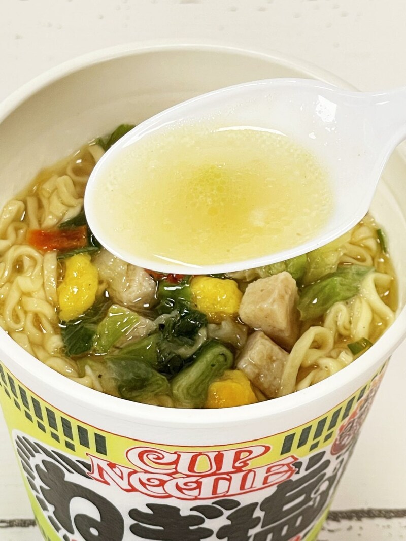 ②「日清カップヌードル ねぎ塩」「和風」テイストに完全シフトチェンジ