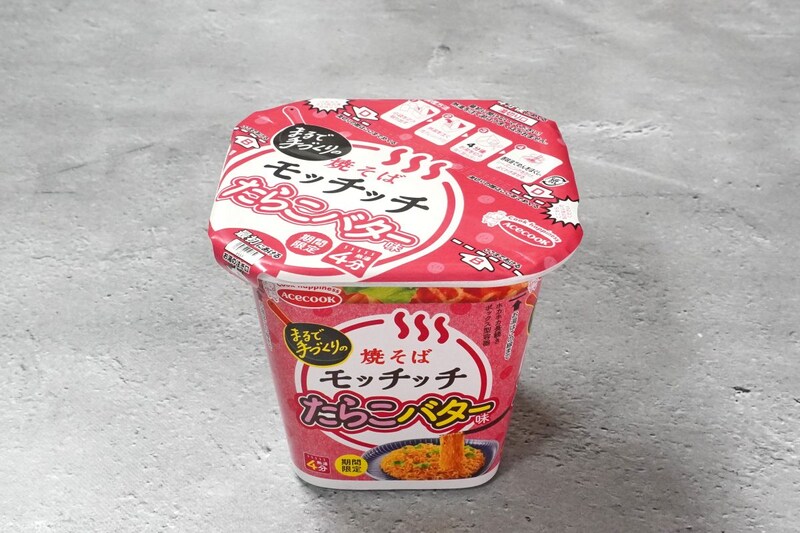 エースコック
たらこバター味焼そばモッチッチ