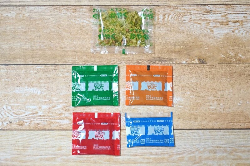 「ペヤング やきそば四種四昧ご当地シリーズ」のソース