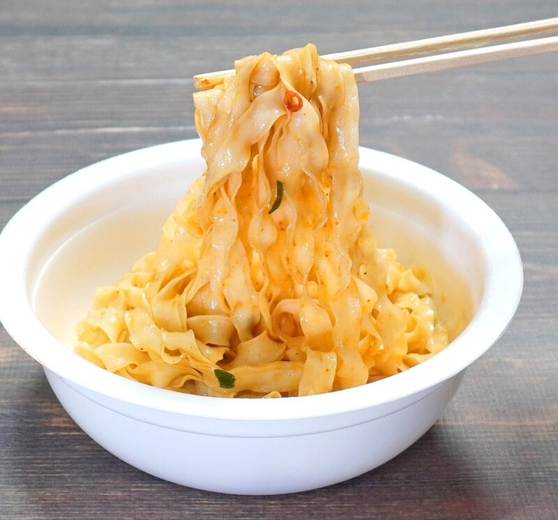 【第3位】幅広麺とごま風味が止まらなくなる！「ビャンビャン麺風　汁なし担担麺」