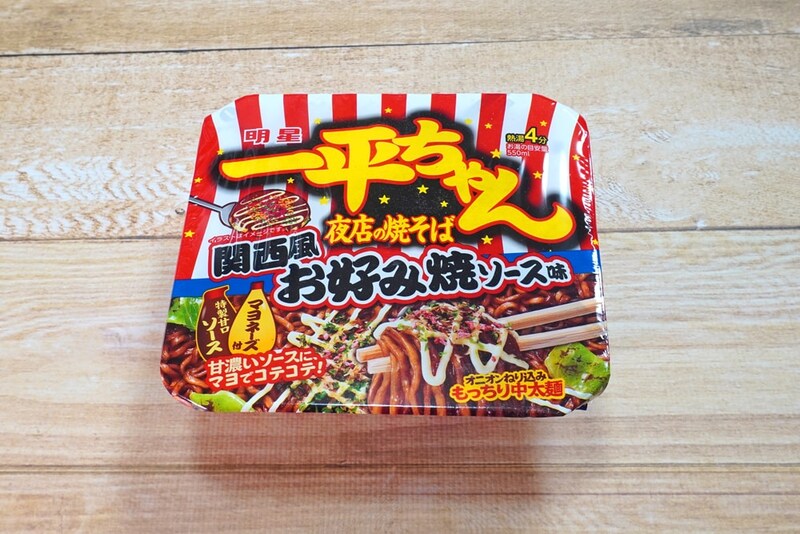 明星 一平ちゃん夜店の焼そば 関西風お好み焼ソース味