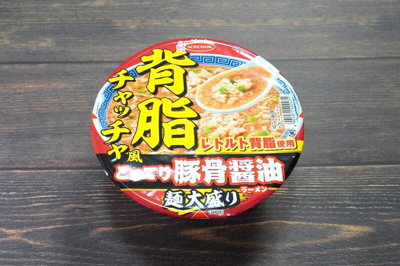 背脂チャッチャ風 こってり豚骨醤油ラーメン 麺大盛り