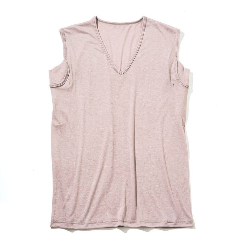 グンゼ アセドロン Ver.2 大きな汗取り付き スリーブレス(鹿の子)