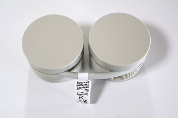 ヒモ部分がくるくるっと本体に収納できる