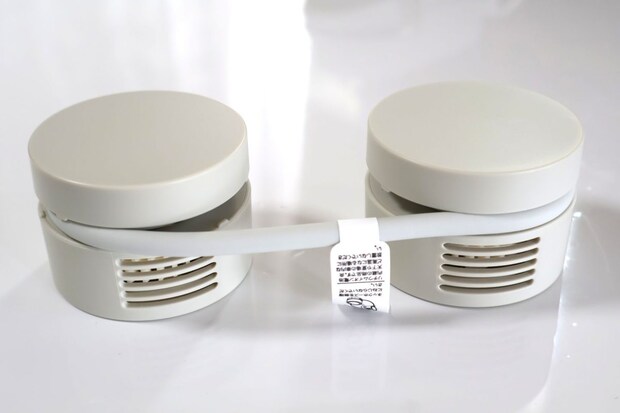 ヒモ部分がくるくるっと本体に収納できる