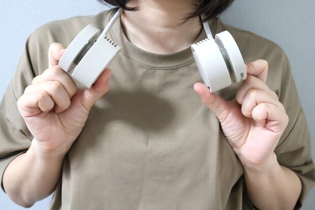 送風口を自分に向けるなど自在に調整できる