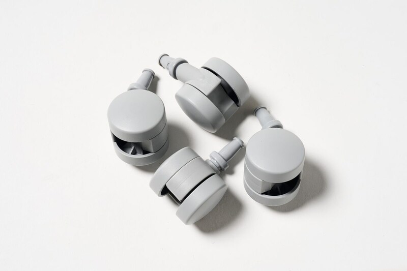 ポリプロピレン収納ケース用キャスター　￥390