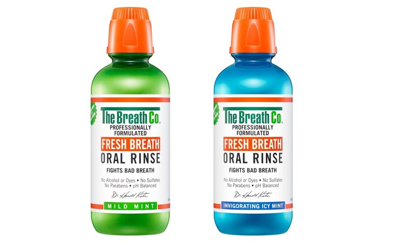 グラフィコ ザ・ブレスコ オーラルリンス マイルドミント、アイシーミント ともに500mL 各¥1,760(税込み)