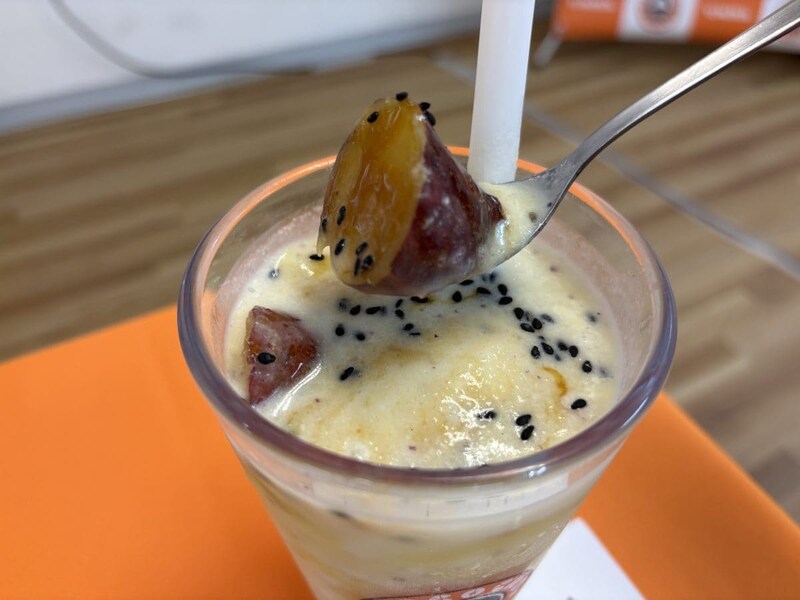 夏と秋の中間のようなこの時期だからこそ、ひんやり＆秋の味覚を同時に叶えられるこの1杯、需要が高くなりそうな予感