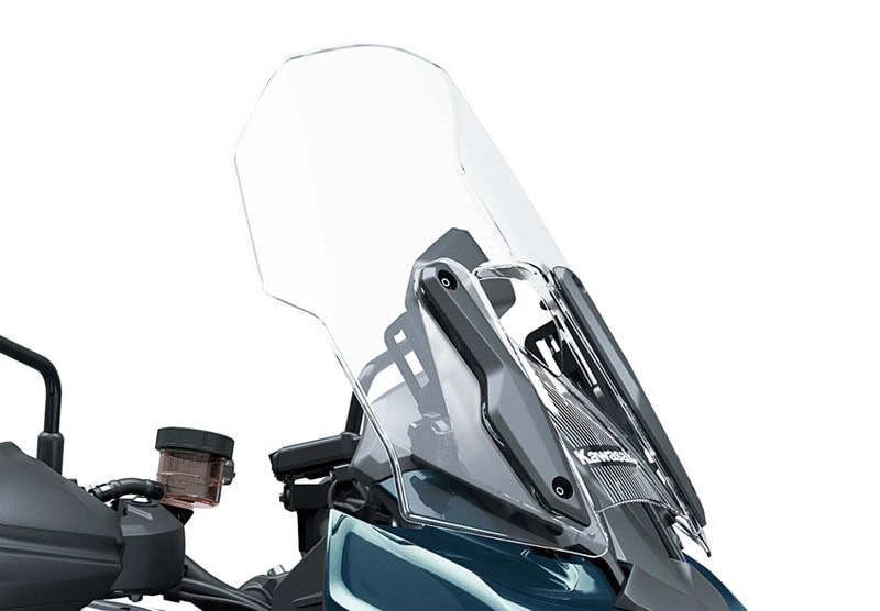 無段階の上下調整機能を備える大型のウィンドシールド