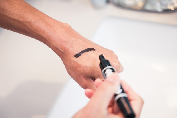 油性ペンで書き込み