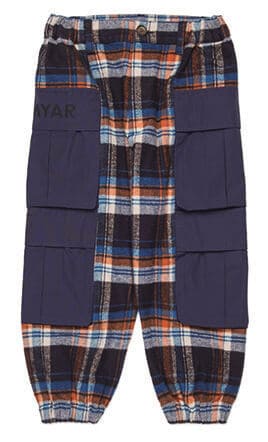 チェック柄カーゴパンツ