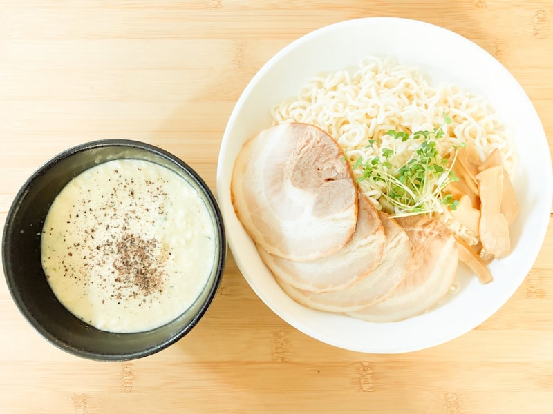 【メニュー5】カルボナーラつけ麺