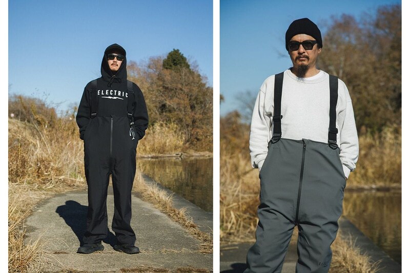 エレクトリック×レイクシーカーズ「EX WATER REPELLENT BIB PANTS」各￥16,500