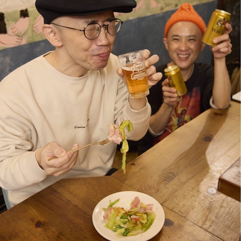 ヱビスビールに合うつまみ「あたおかベーコンキャベツバター」