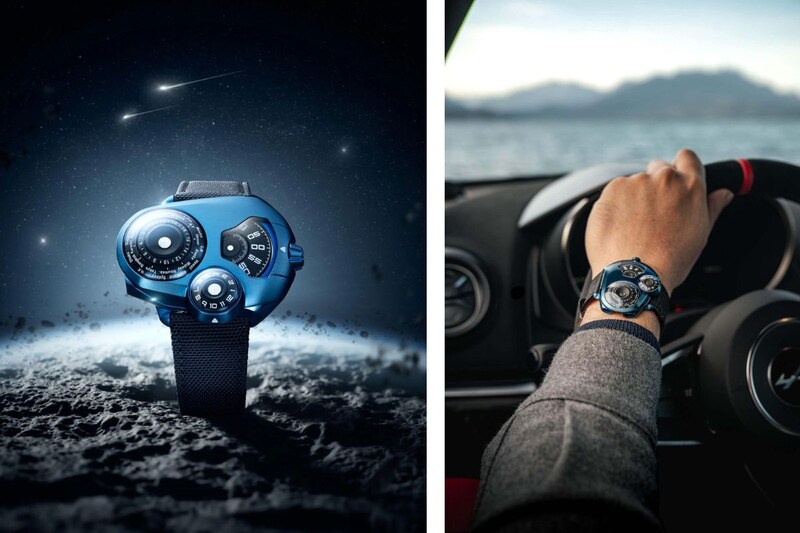 スペースワン「ワールドタイマー」￥539,000／52.7× 41.9㎜／3気圧防水／パワーリザーブは 38時間／3色展開／世界限定200本