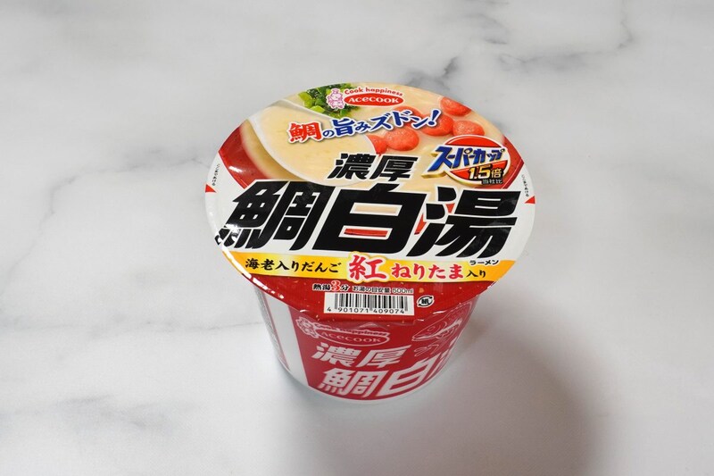 エースコック スーパーカップ1.5倍 濃厚鯛白湯ラーメン